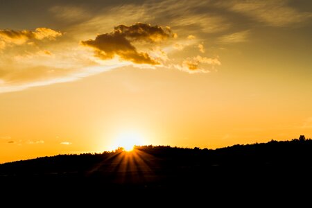 The sky country sun