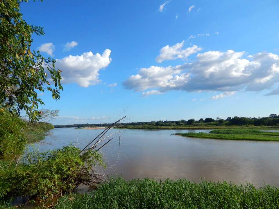 Nature blue sky water