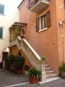 City stair house