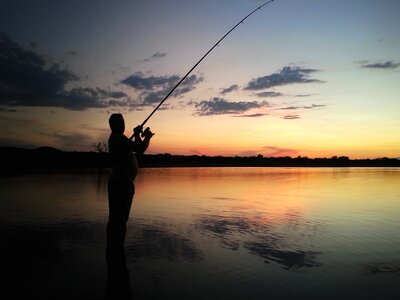 Outdoor fisherman sport photo