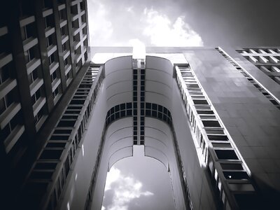 Facade skyscraper office building photo