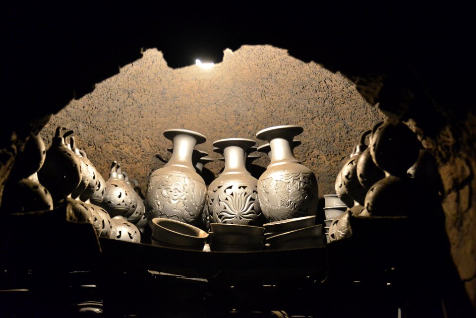 Black pottery kiln pottery kiln