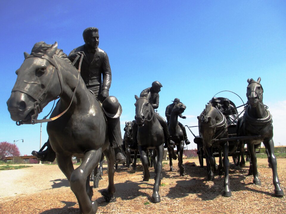 Riders land rush frontier