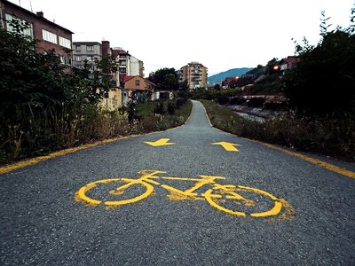 Commuting biking photo