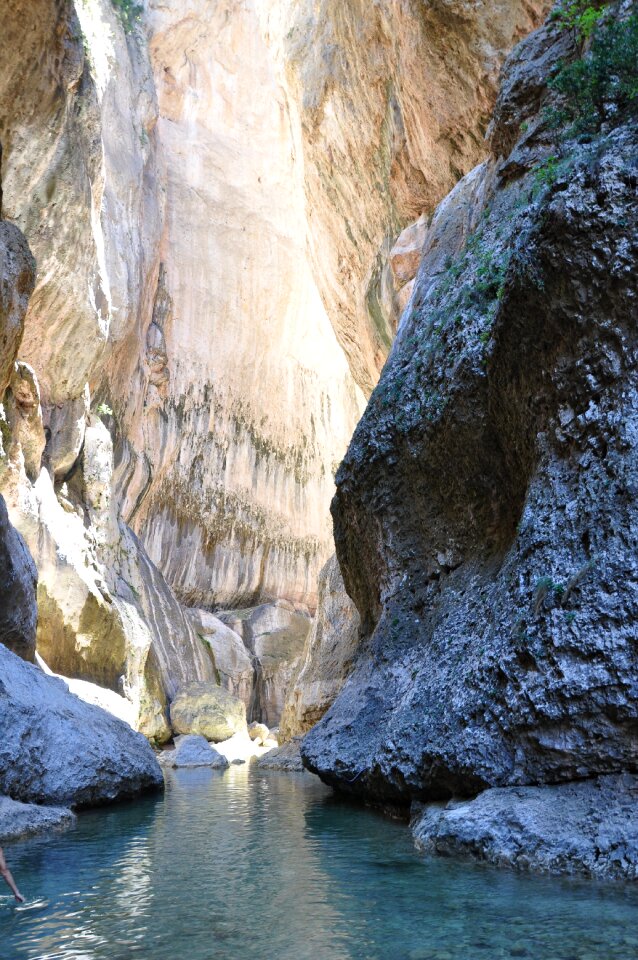 Pyrenees mountain river stones