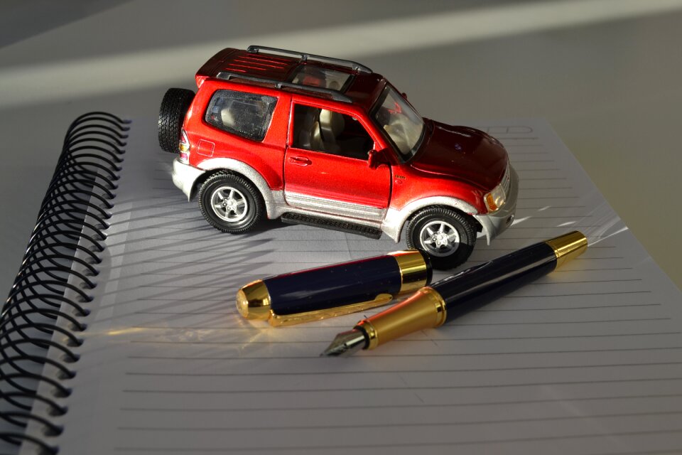 Miniature fountain pen notebook