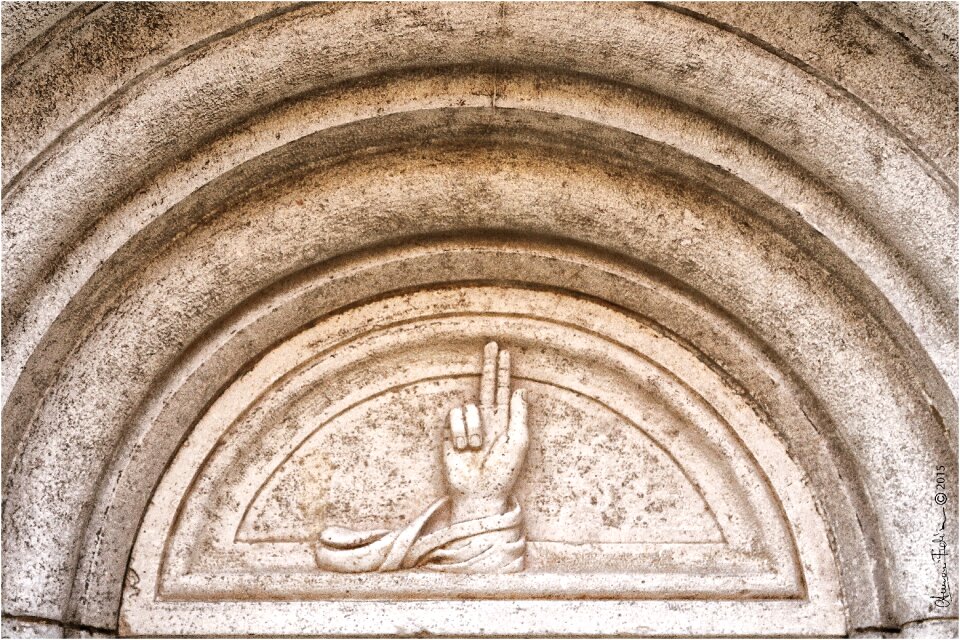 Hand blessing bless