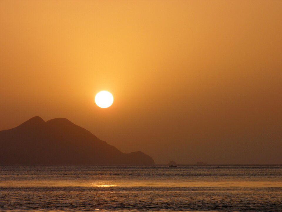 Sky beach dusk photo