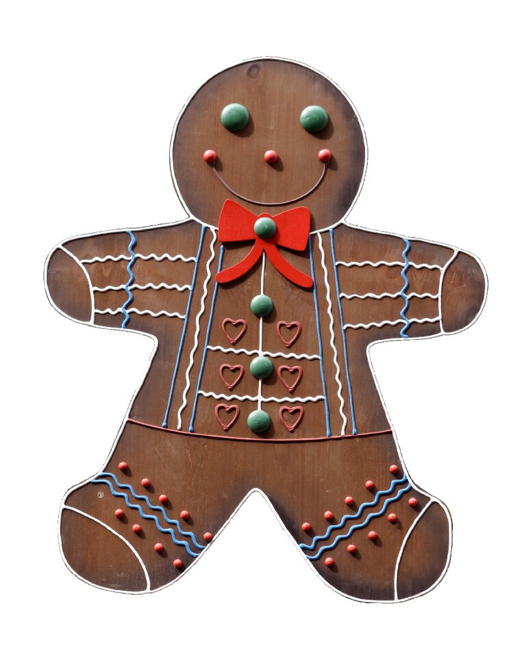 Wood sign gingerbread