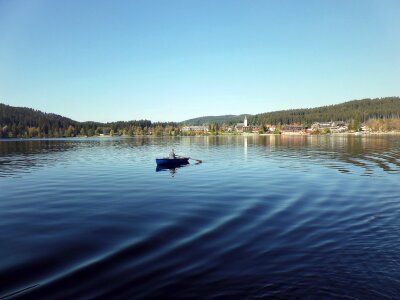 Rowing waters nature