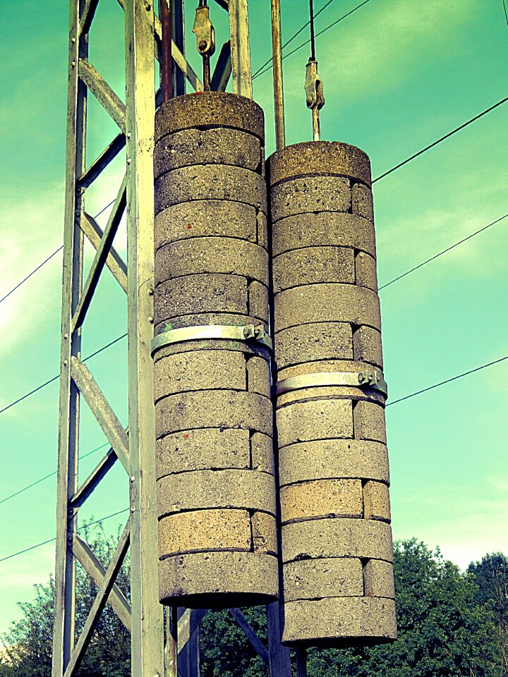 Concrete high voltage line