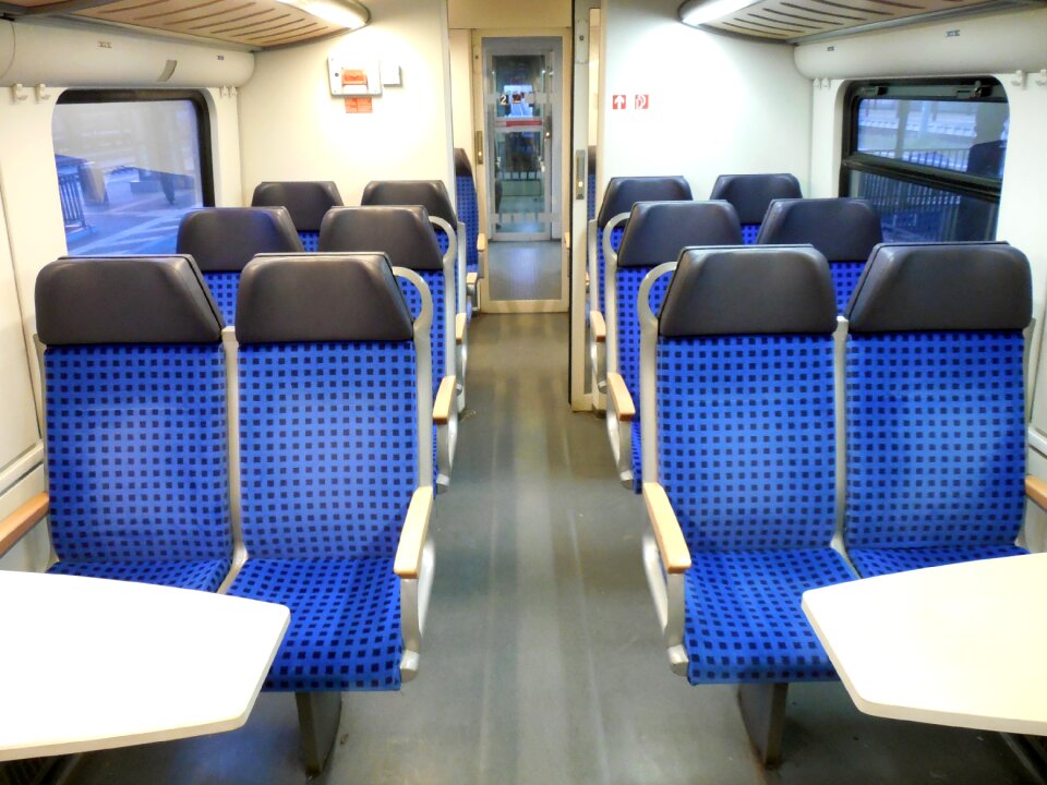 Travel empty rows of seats