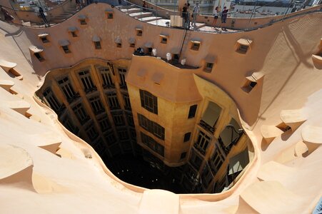 Terrace architecture barcelona photo