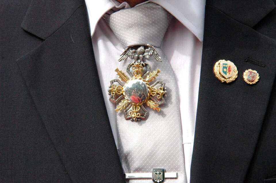 Royal silver badge award