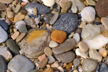 Pebble beach sea photo