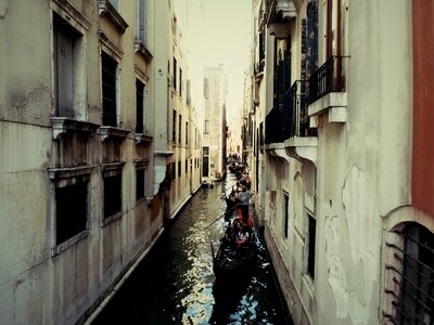 Venezia houses water photo