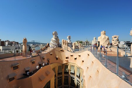 Terrace architecture barcelona photo