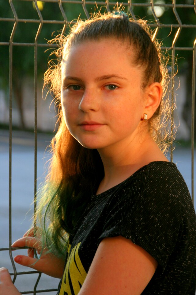 Long hair portrait beauty