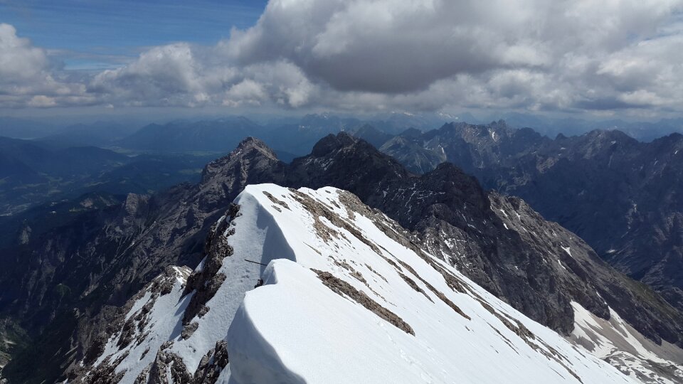 Ridge rock ridge zugspitze massif photo