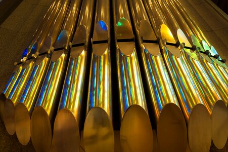 Pipe organ basilica barcelona spain