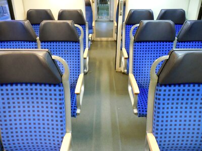 Travel rows of seats deutsche bahn photo