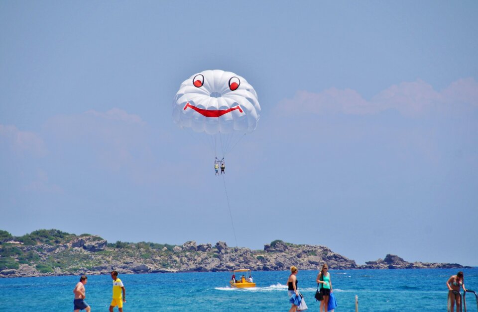Water sport fun parachute photo