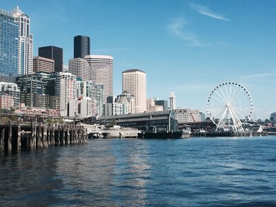 Ferris waterfront landmark photo
