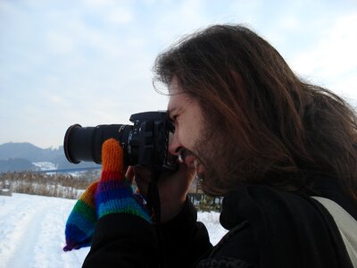 Action working photographing