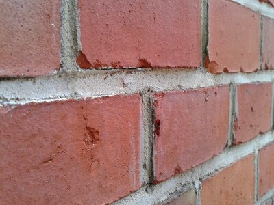 Brick wall red photo