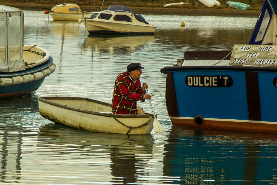 The old man sea ocean photo