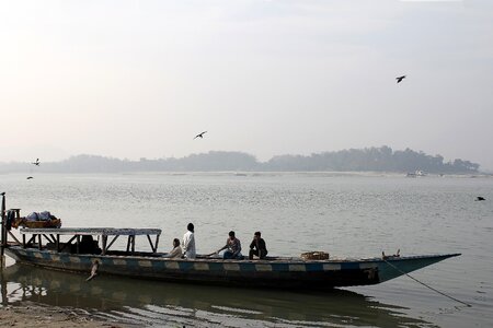 Village ferry boat photo