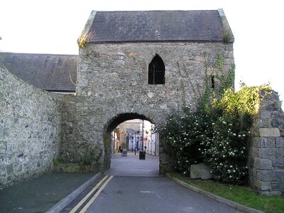 Stone wall house photo