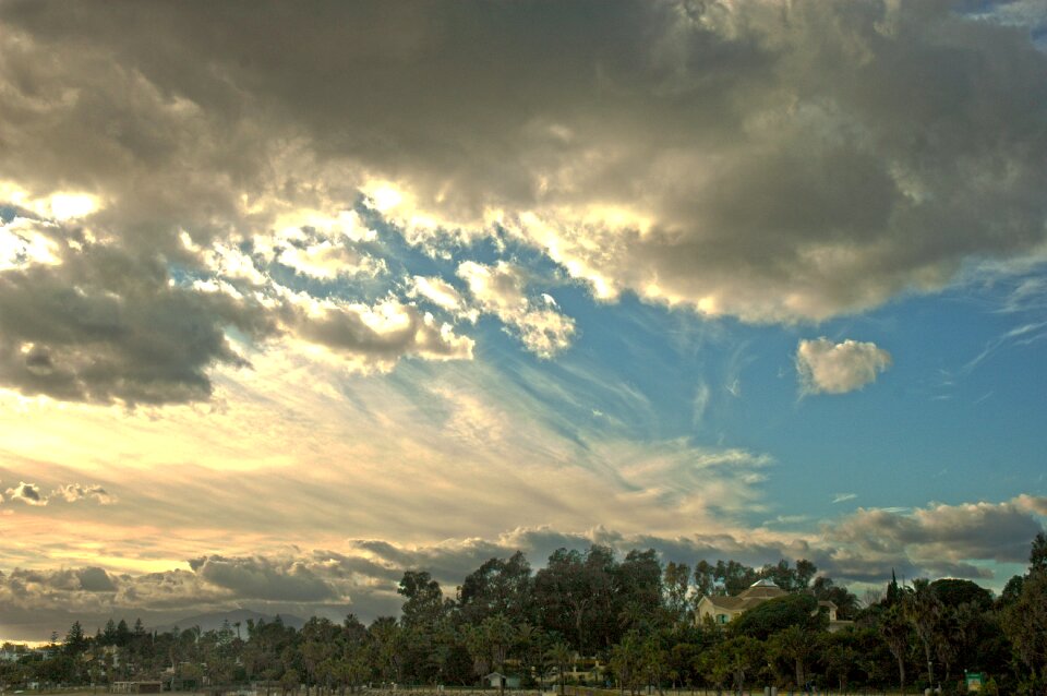 Heaven landscape sunset