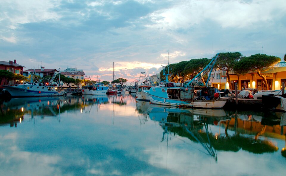 Porto boats sunset