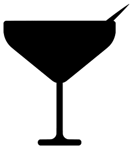 Martini Glass with Outline