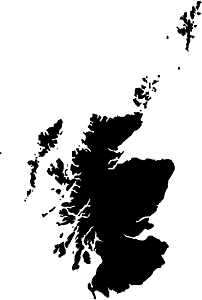 Mapa de Escocia