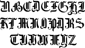 Gothic Letters