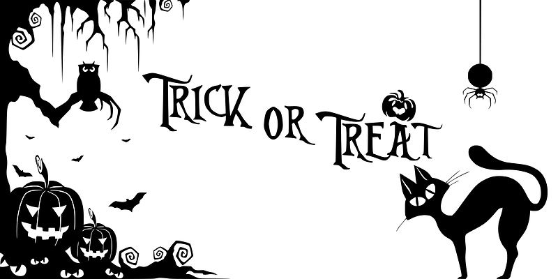 Trick or Treat Halloween Silhouette