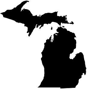 Mapa de Michigan