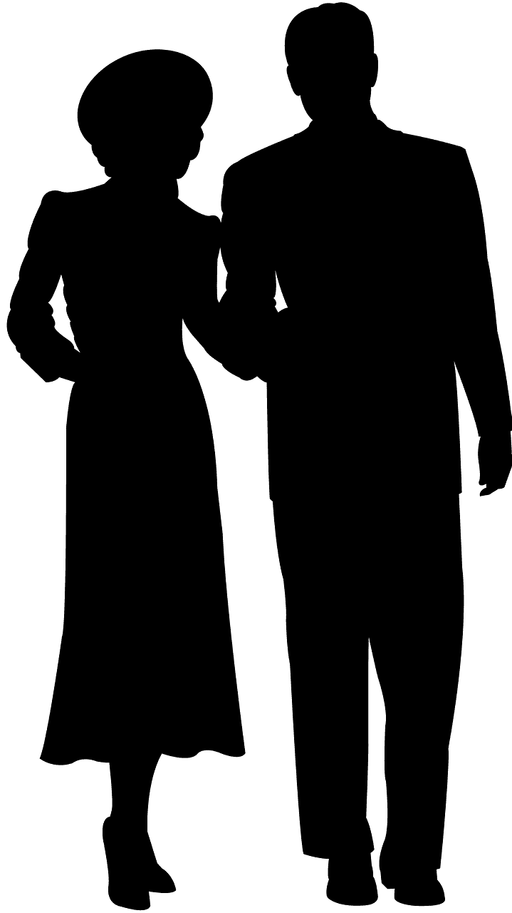 Man and Woman Holding Hands