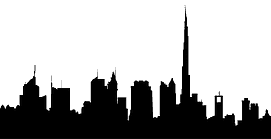 杜拜的天际线