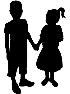 Boy and Girl Holding Hands