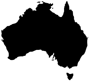 Australien kort