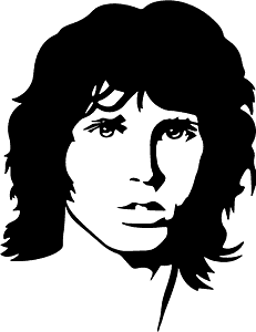 Jim Morrison stencil