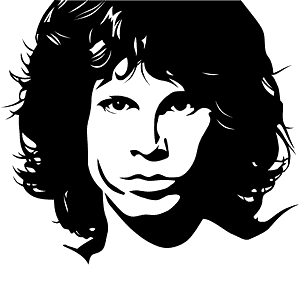 Pochoir Jim Morrison