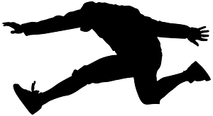 Jumping person