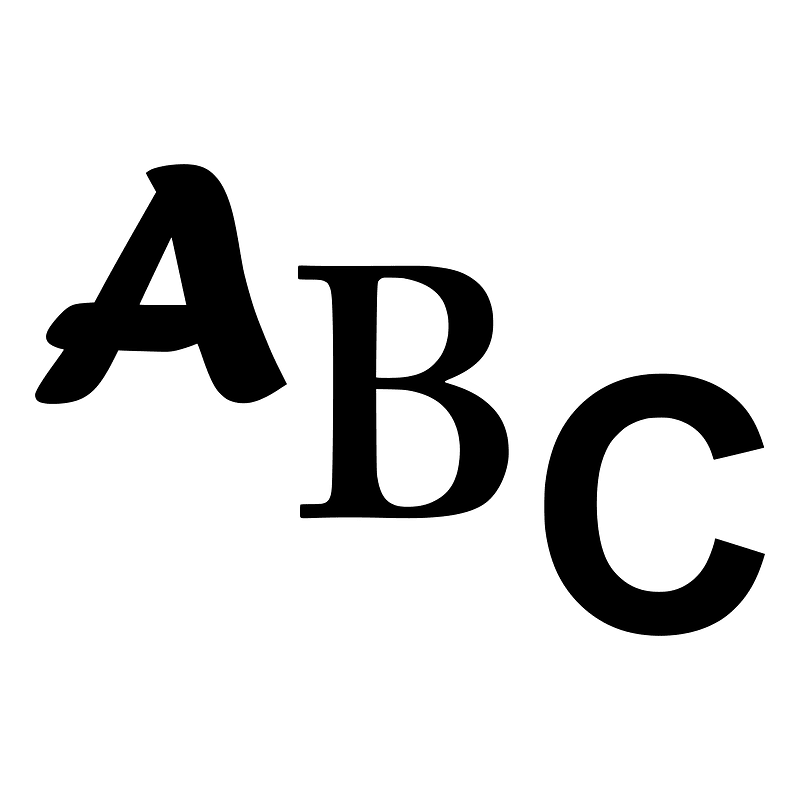 ABC letters