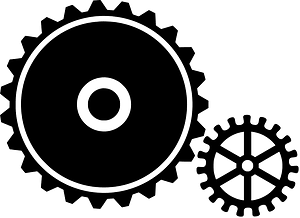 Two gear shapes