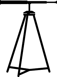 Telescope on a tripod