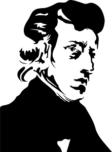 Fryderyk Chopin Portrait Stencil